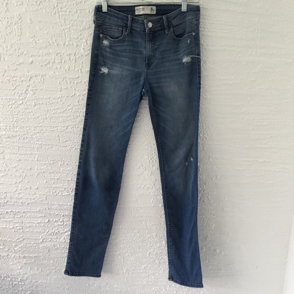 Abercrombie straight mid rise